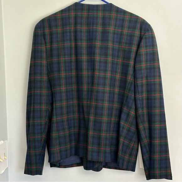 Pendleton Classic womens vintage wool plaid blazer jacket button down Sz 16 EUC - Picture 2 of 6